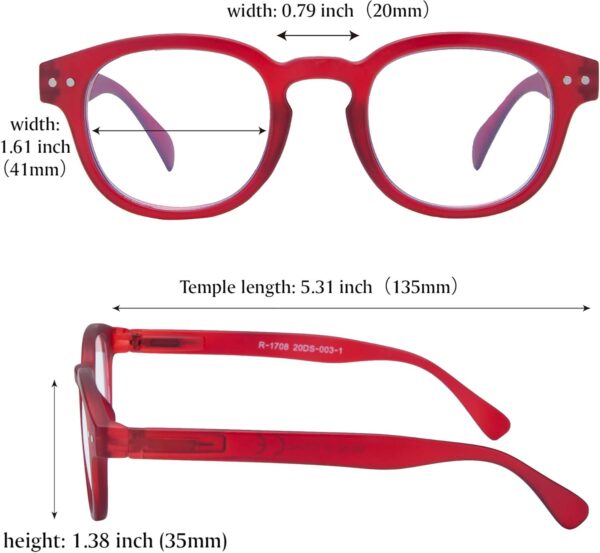 Meeshow Glasses, Square Frame with eye protection - Image 3