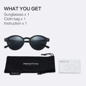 ZENOTTIC Small Round Sunglasses for Men Women