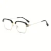 Men's Stylish Semi-Rimmed Glasses - Image 4