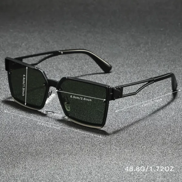 Men's Retro Half-Frame Square - Image 4