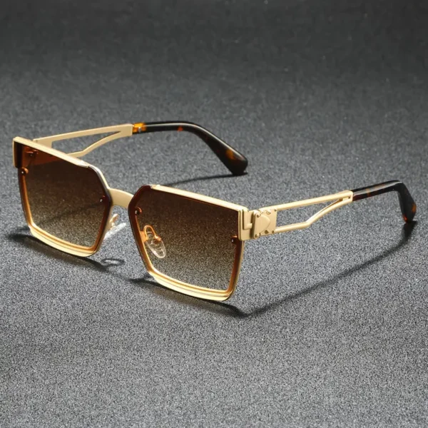 Men's Retro Half-Frame Square - Image 3