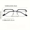 Men's Stylish Semi-Rimmed Glasses - Image 3