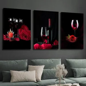 3pcs, Wrapped Canvas