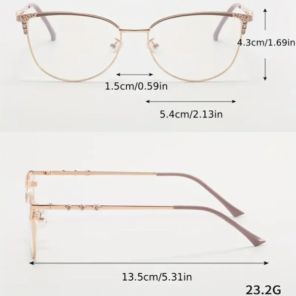 Minimalist Cat Eye Glasses - Image 3