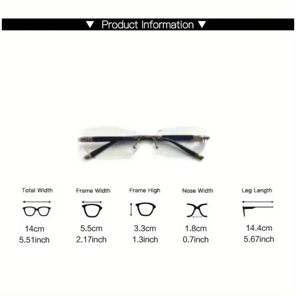 Rectangle Anti Blue Light Glasses - Image 3